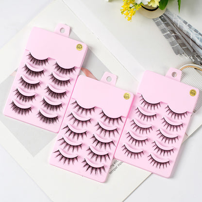 5 Pairs Manga Lashes  Natural Wispy  Korean Makeup