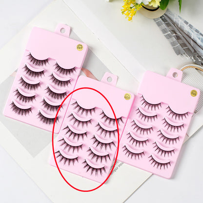 5 Pairs Manga Lashes  Natural Wispy  Korean Makeup