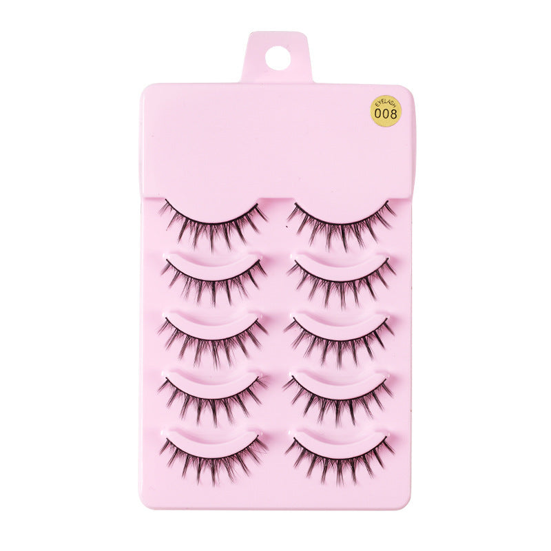 5 Pairs Manga Lashes  Natural Wispy  Korean Makeup